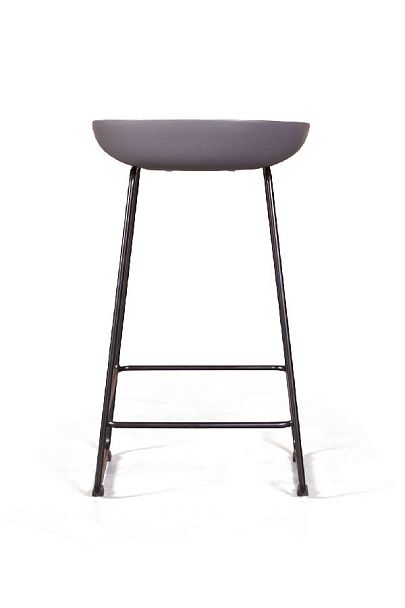 Стул полубарный Leo пластик серый - Вид 7