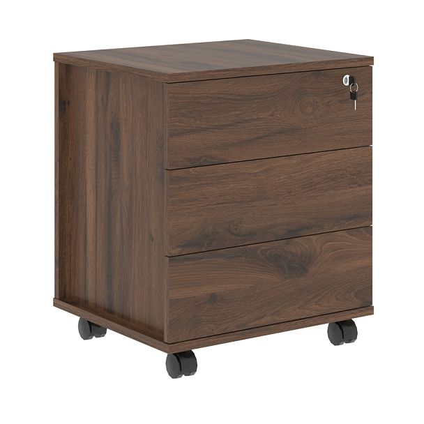 Тумба мобильная EMC-3D.A Дуб Денвер темный 520х450х605 EDIS - Вид 1
