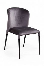 Стул Albert (Альберт), бархат антрацит 14, стопируемый - Фото предпросмотра