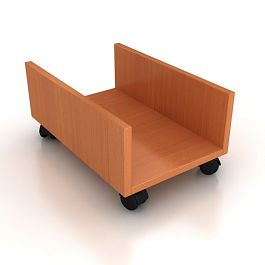 Подставка подкатная для ИБП (цвет вишня) 450х250х250 - Фото предпросмотра