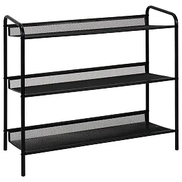 Полка для обуви "Женева-23", 645х270х600 мм, 3 полки, металл, чёрная, ПДО Ж23 Ч - Фото предпросмотра