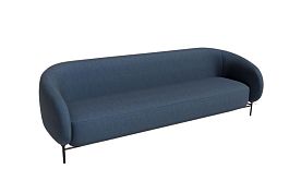 Belt Диван трёхместный BLT-3 Сан 19/Металл Черный 2210*850*730 - Фото предпросмотра