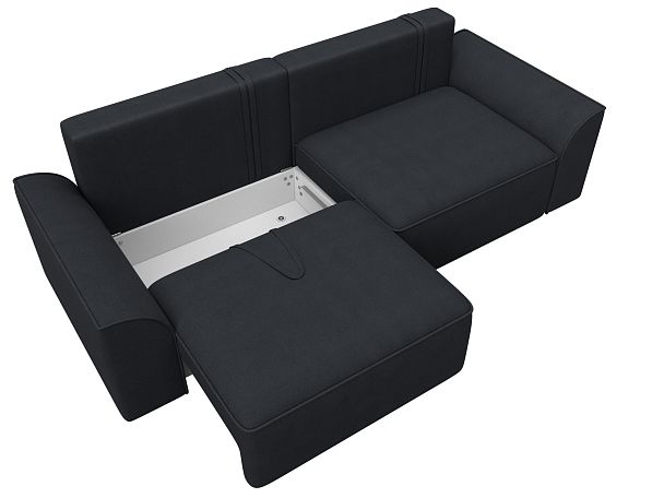 Диван прямой Лига-048 НПБ Замша серый - Вид 7