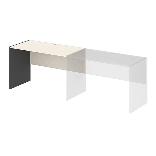 Стол дополнительный левый "Тандем"  ПК-ТН-СТ1Д118х81Л/Д-В2-909 дуб альпийский - Вид 1