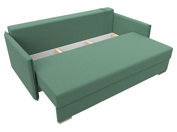 Диван прямой Сайгон Рогожка зеленый - Вид 7