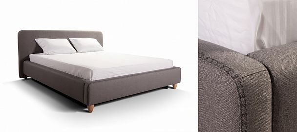 Кровать "Норвегия" серая - Вид 1