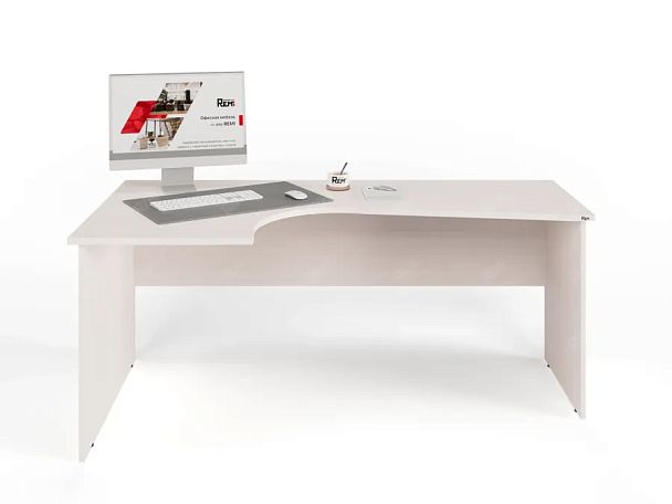 ЛАЙТ / LIGHT RLG005-18x11L Угловой стол 180x110x75 Дуб Молочный - Вид 1