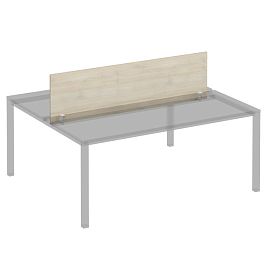 Экран фронтальный с кронштейнами для станции 180 на белом каркасе КФ Комфорт КФ К.Б 849 ДШ дуб шамони - Фото предпросмотра