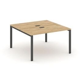 Стайл Проджект Рабочая станция 2-х сторон. SN-6P.DRS-001 Тиквуд Светлый/Металл Антрацит 980*1232*750 - Фото предпросмотра