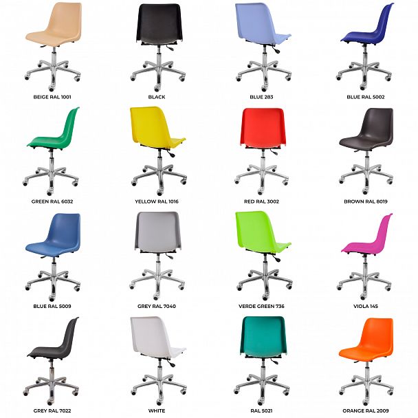 Кресло  "Vicenza SW на крестовине CINA алюминий" оранжевый - Вид 5