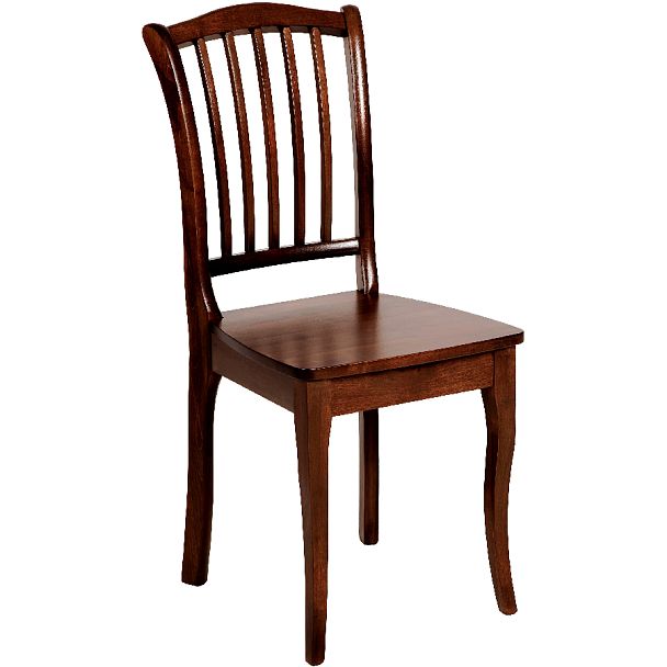 Комплект деревянных стульев с жестким сиденьем Элин Темный орех, 4 шт. - Вид 3