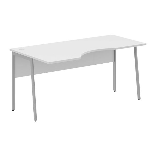 Стол прямой СА-1P(L) Белый/Алюминий 1600х900х755 IMAGO PLUS - Вид 1