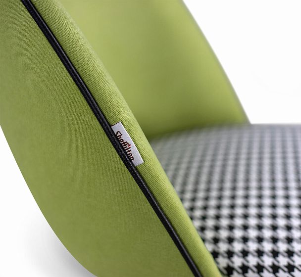 Стул барный Sheffilton SHT-ST34-3/S65 оливковый/гусиная лапка/дуб коричневый брашированный - Вид 7