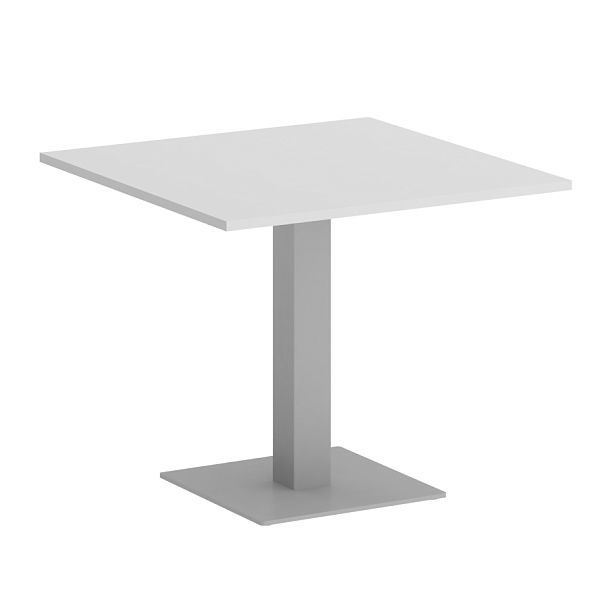 Home Office Стол квадратный VR.SP-5-90.2 Белый/Серый металл 900*900*750 - Вид 1