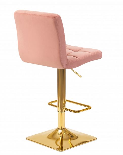 Стул барный DOBRIN GOLDIE (пудрово-розовый велюр (MJ9-32)) - Вид 4