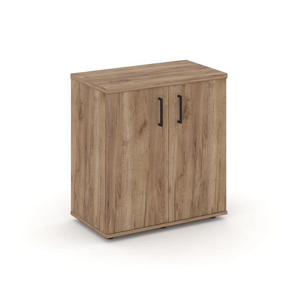 Стайл Проджект Тумба опорная/приставная SN.TOP-032 Дуб Табак/Черный Ручки 700*400*750 - Вид 1