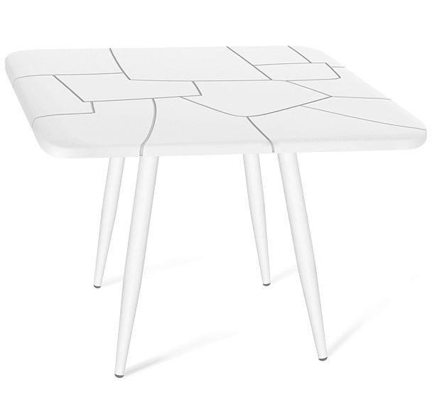 Стол Sheffilton SHT-TU104/TT30 83/83 белый муар/белый - Вид 1