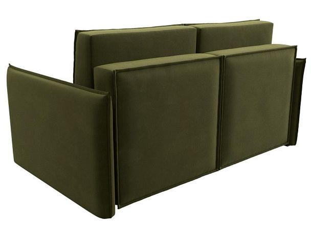 Диван прямой Либерти мини Микровельвет зеленый - Вид 6