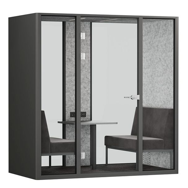 SoundCube RV QUATTRO з/с-стекло  SDC-2.2-GL Антрацит/Зимний Лес/Черный/Антрацит/Прозрачный/Серый 2200*1470*2278 - Вид 1