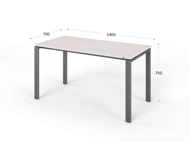 ЛАЙТ / LIGHT RLG014-14x7 Прямоугольный стол 140x70x75 Дуб Молочный - Вид 2