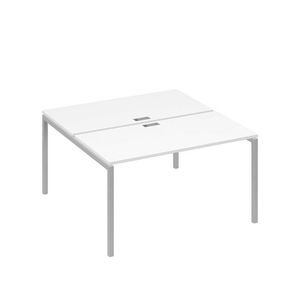 Рабочая станция опоры DUE 2х140 A4 А4 С2 174 БП белый премиум / металлокаркас серый - Вид 1