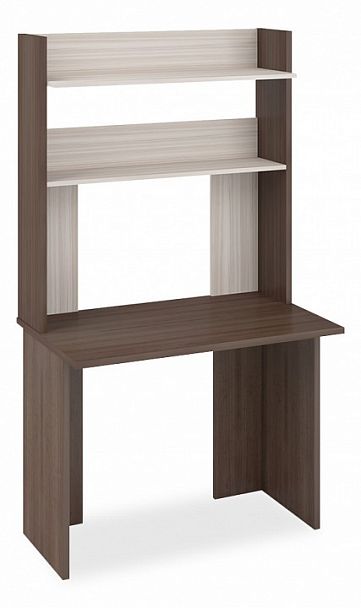 Стол компьютерный Домино Lite СКЛ-Прям100(без тумбы)+НКЛХ-100 Карамель/Шамони - Вид 1