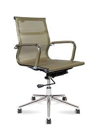 Кресло офисное / Хельмут LB / бронзовая сетка / хром - Фото предпросмотра