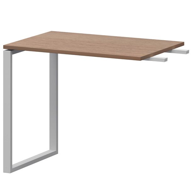 Бриф-приставка на металлокаркасе АМ.О-090.60 Орех/Белый 900x600x760 Арго-М - Вид 1