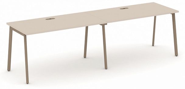 Рабочая станция на 2 места "ESTETICA" ES.RS-2.3-LP Капучино - Вид 1