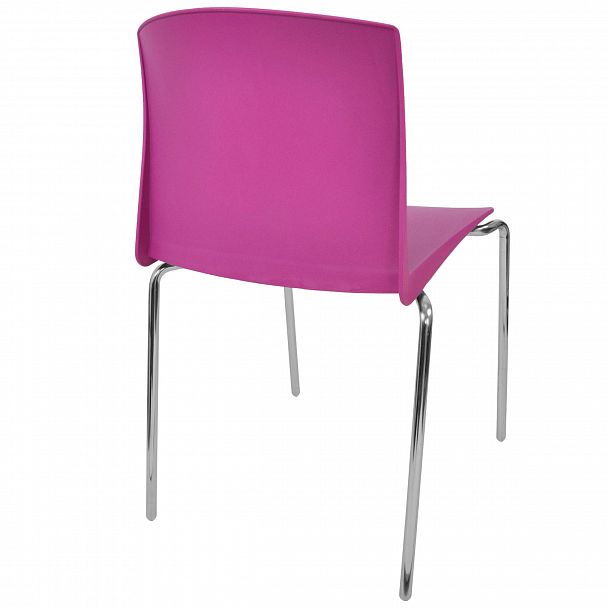 Стул Pull (4 ножки) каркас Хром, фиолетовый, стопируемый - Вид 3