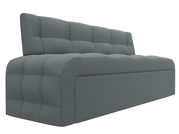 Диван кухонный прямой Люксор Рогожка серый - Вид 3