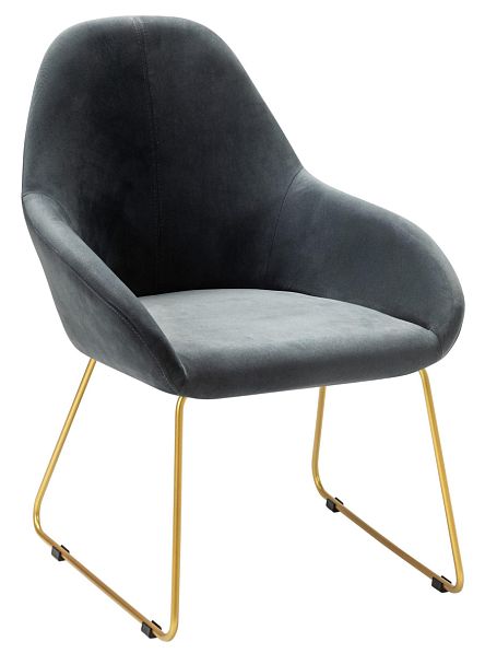 Кресло Kent Diag grey/Линк золото - Вид 1