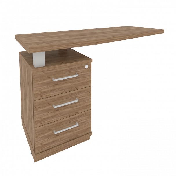 Тумба приставная "First" KTP-2 дуб табак - Вид 1