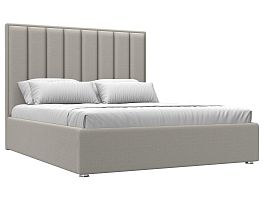 Кровать интерьерная Афродита 160 Рогожка бежевый - Фото предпросмотра