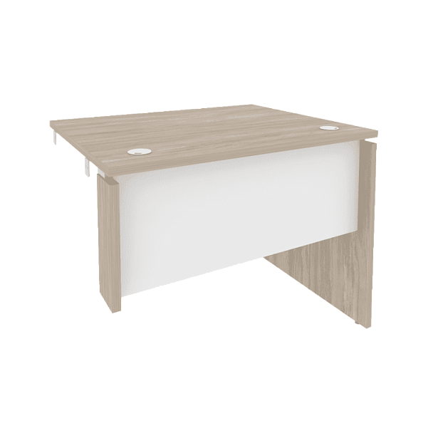 Onix Стол-приставка правый к опорным элементам O.SPR-1.8 (R) Дуб аттик/Белый бриллиант 980*800*750 - Вид 1