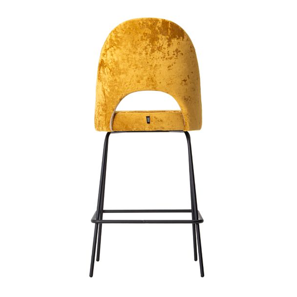 Стул барный Маллин, велюр Palermo gold 10, ножки металл - Вид 6