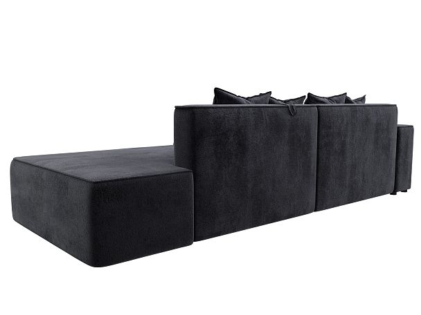 Диван угловой Лига-079 угол левый Велюр серый - Вид 5