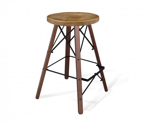 Стул барный Sheffilton SHT-ST16/S80 деревянный дуб брашированный/темный орех - Вид 1