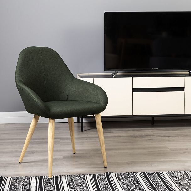 Кресло Kent тёмно-зеленый/нат.дуб - Вид 11