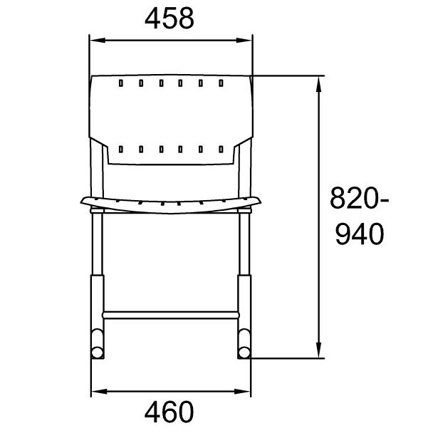 Школьный стул Sigma (каркас гнутые ножки), желтый, гр.4-7 - Вид 8