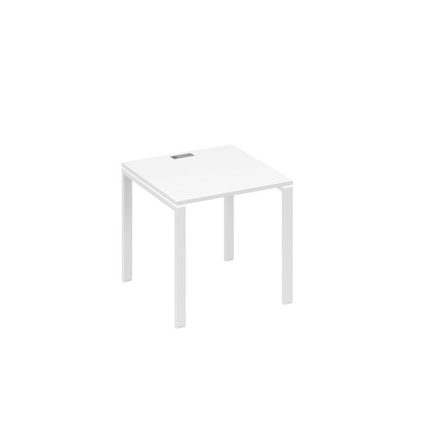 Стол письменный на металлокаркасе UNO A4 А4 Б1 021 БП белый премиум / металлокаркас белый - Вид 1