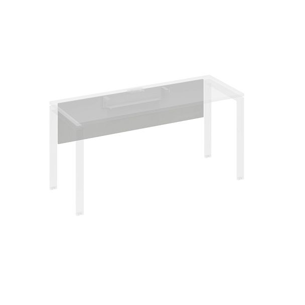 Экран стола 180 с кабель-каналом A4 А4 Б 844 БП серый / металлокаркас серый - Вид 1