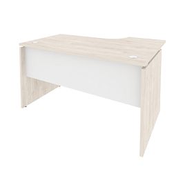 Onix Стол эргономичный левый O.SA-2 (L) Денвер светлый/Белый бриллиант 1380*980*750 (720/460) - Фото предпросмотра