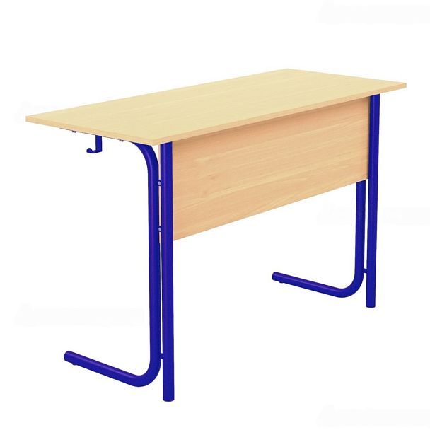 Стол ученический 100В, 2-местный на круглой трубе (м/к Красный, Синий, Зеленый), гр.5 - Вид 4