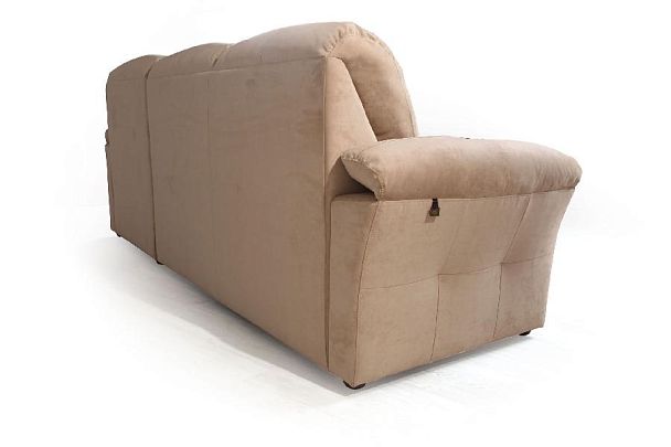 Diamante диван-кровать с шезлонгом велюр бежевый - Вид 8