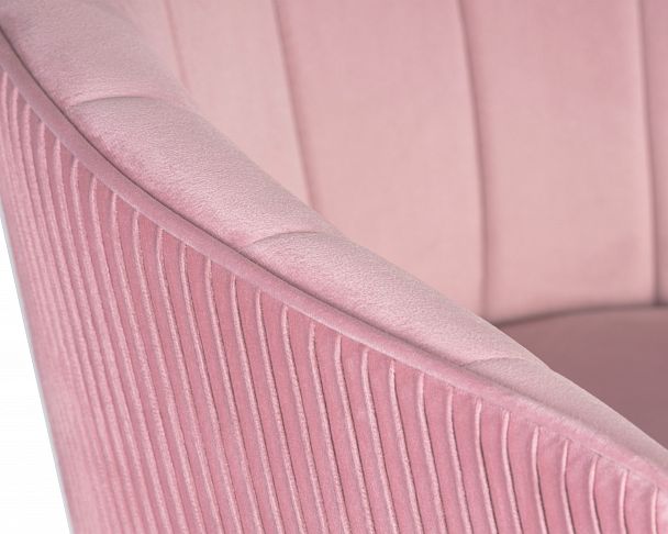 Стул барный DOBRIN DARCY GOLD (розовый велюр (1922-16)) - Вид 8