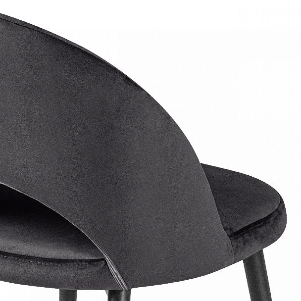 Комплект кухонных стульев Рэди черный велюр/черный, 2 шт. - Вид 9