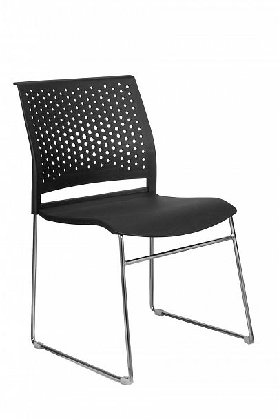 Кресло "Riva Chair" D918 черный, стопируемый - Вид 1