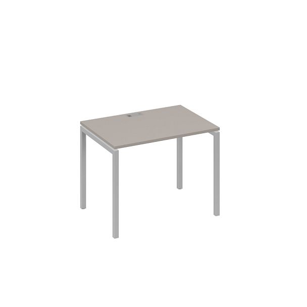 Стол письменный на металлокаркасе DUE A4 А4 Б2 012 БП мокко премиум / металлокаркас серый - Вид 1
