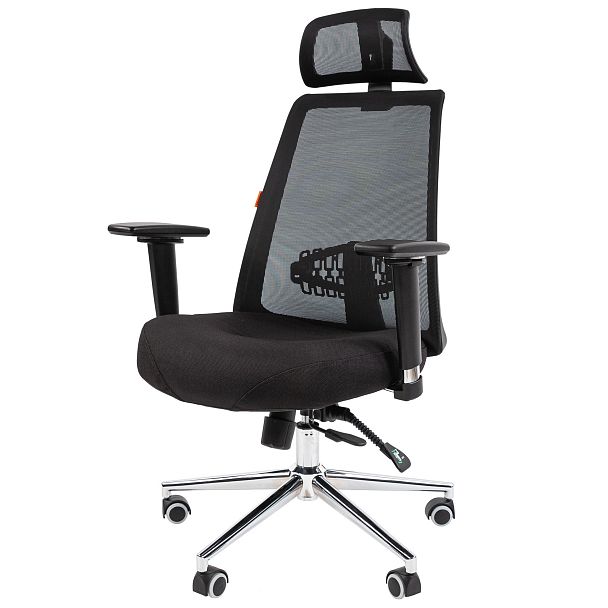 Офисное кресло CHAIRMAN 535 LUX, ткань/сетка, черный - Вид 3